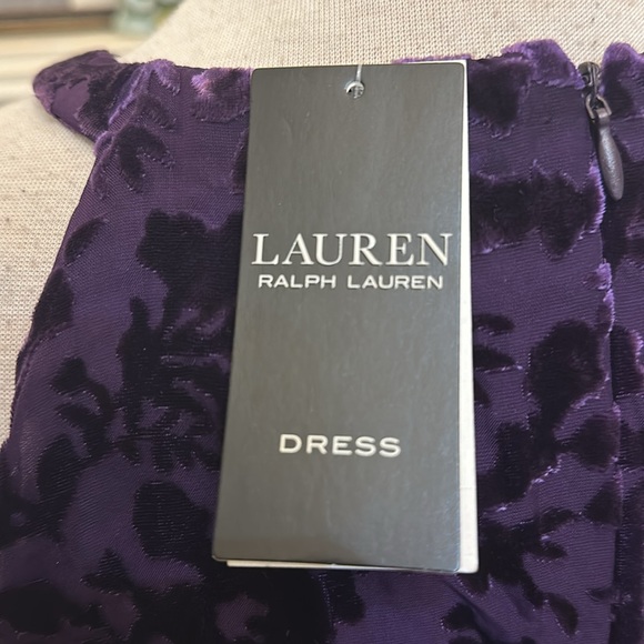 NWT “Ralph Lauren” purple velvet velvet evening gown - Picture 6 of 7